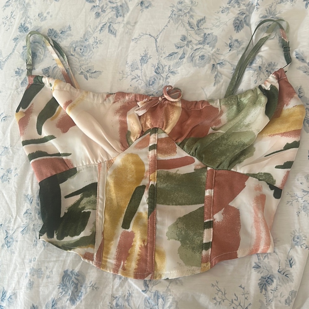 Pacsun corset top. Multicolor.